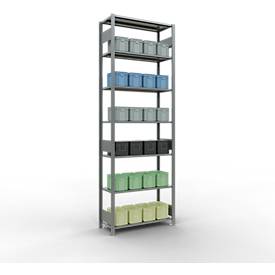 SCHULTE Lagertechnik - Stecks.Grundr.mit Längenriegel - 3000x1000x400 mm, Typ 150 kg