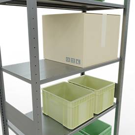 SCHULTE Lagertechnik - Stecks.Grundr.mit Längenriegel - 3000x1000x500 mm, Typ 150 kg