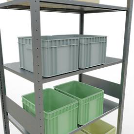 SCHULTE Lagertechnik - Stecks.Grundr.mit Längenriegel - 3000x1000x600 mm, Typ 150 kg