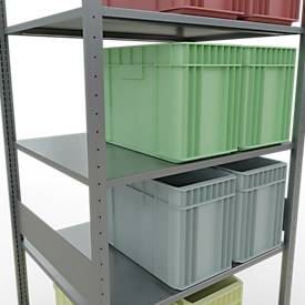 SCHULTE Lagertechnik - Stecks.Grundr.mit Längenriegel - 3000x1000x800 mm, Typ 150 kg