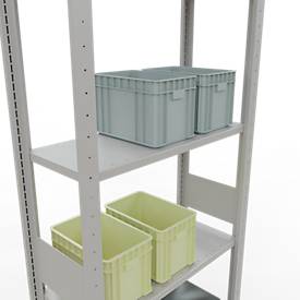 SCHULTE Lagertechnik - Stecks.Grundr. mit Längenriegel - 3000x750x300 mm, Typ 150 kg