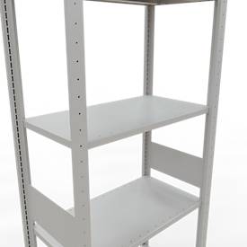 SCHULTE Lagertechnik - Stecks.Grundr. mit Längenriegel - 3000x750x400 mm, Typ 150 kg