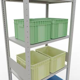 SCHULTE Lagertechnik - Stecks.Grundr. mit Längenriegel - 3000x750x500 mm, Typ 150 kg