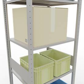 SCHULTE Lagertechnik - Stecks.Grundr. mit Längenriegel - 3000x750x600 mm, Typ 150 kg