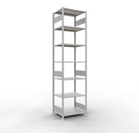 SCHULTE Lagertechnik - Stecks.Grundr. mit Längenriegel - 3000x750x600 mm, Typ 150 kg