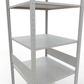 SCHULTE Lagertechnik - Stecks.Grundr. mit Längenriegel - 3000x750x800 mm, Typ 150 kg