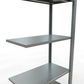 SCHULTE Lagertechnik - Stecksystem Anbauregal - 2000 x 750 x 400 mm, Typ 150 kg
