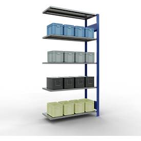 SCHULTE Lagertechnik - Stecksystem Anbauregal - 2000x1000x400 mm, Typ 150 kg