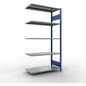 SCHULTE Lagertechnik - Stecksystem Anbauregal - 2000x1000x500 mm, Typ 150 kg