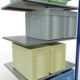 SCHULTE Lagertechnik - Stecksystem Anbauregal - 2000x1000x800 mm, Typ 150 kg