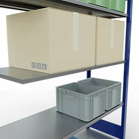 SCHULTE Lagertechnik - Stecksystem Anbauregal - 2000x1300x500 mm, Typ 150 kg