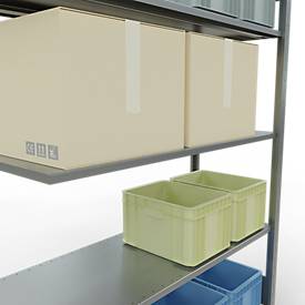 SCHULTE Lagertechnik - Stecksystem Anbauregal - 2000x1300x500 mm, Typ 150 kg