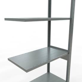 SCHULTE Lagertechnik - Stecksystem Anbauregal - 2500x 750x400 mm, Typ 150 kg