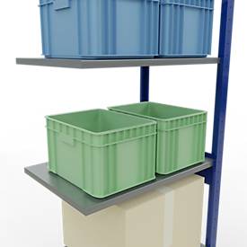 SCHULTE Lagertechnik - Stecksystem Anbauregal - 2500x 750x500 mm, Typ 150 kg