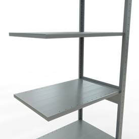 SCHULTE Lagertechnik - Stecksystem Anbauregal - 2500x 750x500 mm, Typ 150 kg