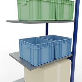 SCHULTE Lagertechnik - Stecksystem Anbauregal - 2500x 750x600 mm, Typ 150 kg
