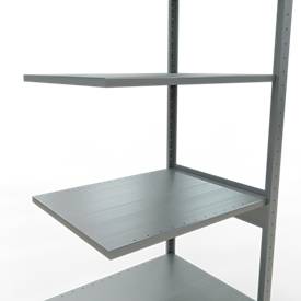 SCHULTE Lagertechnik - Stecksystem Anbauregal - 2500x 750x600 mm, Typ 150 kg