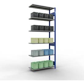 SCHULTE Lagertechnik - Stecksystem Anbauregal - 2500x1000x400 mm, Typ 150 kg