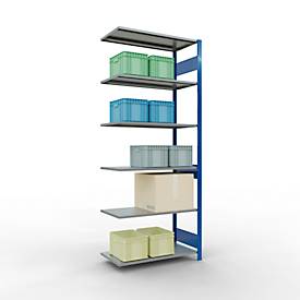 SCHULTE Lagertechnik - Stecksystem Anbauregal - 2500x1000x500 mm, Typ 150 kg