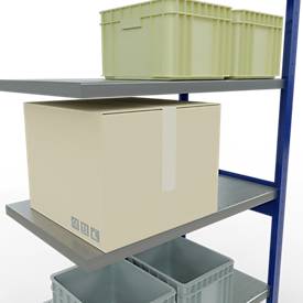 SCHULTE Lagertechnik - Stecksystem Anbauregal - 2500x1000x600 mm, Typ 250 kg