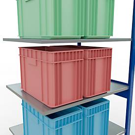 SCHULTE Lagertechnik - Stecksystem Anbauregal - 2500x1000x800 mm, Typ 150 kg