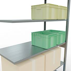 SCHULTE Lagertechnik - Stecksystem Anbauregal - 2500x1300x600 mm, Typ 150 kg
