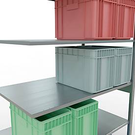 SCHULTE Lagertechnik - Stecksystem Anbauregal - 2500x1300x800 mm, Typ 150 kg