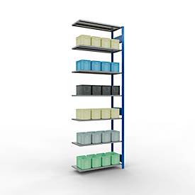 SCHULTE Lagertechnik - Stecksystem Anbauregal - 3000x1000x400 mm, Typ 150 kg