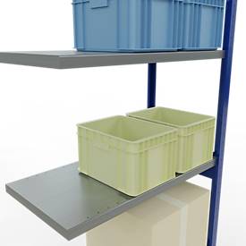 SCHULTE Lagertechnik - Stecksystem Anbauregal - 3000x1000x500 mm, Typ 250 kg