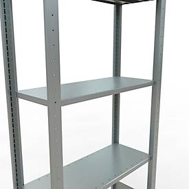 SCHULTE Lagertechnik - Stecksystem Grundregal - 2000 x 750 x 300 mm, Typ 150 kg