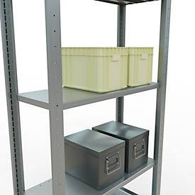 SCHULTE Lagertechnik - Stecksystem Grundregal - 2000 x 750 x 300 mm, Typ 150 kg