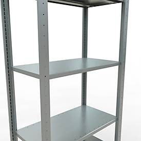 SCHULTE Lagertechnik - Stecksystem Grundregal - 2000 x 750 x 400 mm, Typ 150 kg