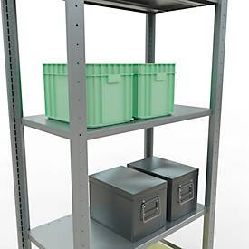 SCHULTE Lagertechnik - Stecksystem Grundregal - 2000 x 750 x 400 mm, Typ 150 kg