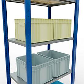 SCHULTE Lagertechnik - Stecksystem Grundregal - 2000x 750x500 mm, Typ 150 kg