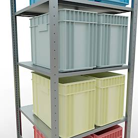 SCHULTE Lagertechnik - Stecksystem Grundregal - 2000x 750x800 mm, Typ 150 kg