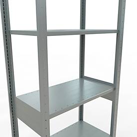 SCHULTE Lagertechnik - Stecksystem Grundregal - 2500 x 750 x 400 mm, Typ 150 kg