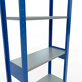SCHULTE Lagertechnik - Stecksystem Grundregal - 2500x 750x300 mm, Typ 150 kg