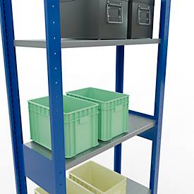SCHULTE Lagertechnik - Stecksystem Grundregal - 2500x 750x300 mm, Typ 150 kg