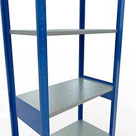 SCHULTE Lagertechnik - Stecksystem Grundregal - 2500x 750x400 mm, Typ 150 kg