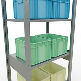 SCHULTE Lagertechnik - Stecksystem Grundregal - 2500x 750x500 mm, Typ 150 kg