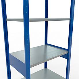 SCHULTE Lagertechnik - Stecksystem Grundregal - 2500x 750x500 mm, Typ 150 kg