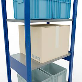 SCHULTE Lagertechnik - Stecksystem Grundregal - 2500x 750x500 mm, Typ 150 kg