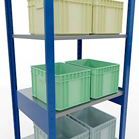 SCHULTE Lagertechnik - Stecksystem Grundregal - 2500x 750x600 mm, Typ 150 kg