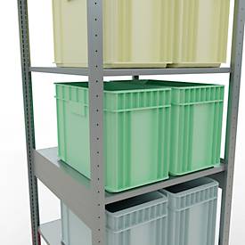 SCHULTE Lagertechnik - Stecksystem Grundregal - 2500x 750x800 mm, Typ 150 kg