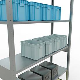 SCHULTE Lagertechnik - Stecksystem Grundregal - 2500x1300x400 mm, Typ 150 kg