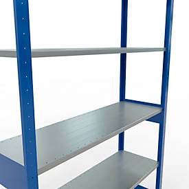 SCHULTE Lagertechnik - Stecksystem Grundregal - 2500x1300x400 mm, Typ 150 kg