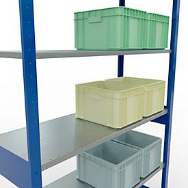 SCHULTE Lagertechnik - Stecksystem Grundregal - 2500x1300x500 mm, Typ 150 kg