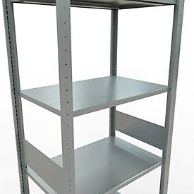 SCHULTE Lagertechnik - Stecksystem Grundregal - 3000x 750x500 mm, Typ 150 kg
