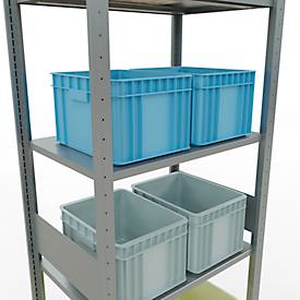 SCHULTE Lagertechnik - Stecksystem Grundregal - 3000x 750x500 mm, Typ 150 kg