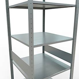 SCHULTE Lagertechnik - Stecksystem Grundregal - 3000x 750x800 mm, Typ 150 kg